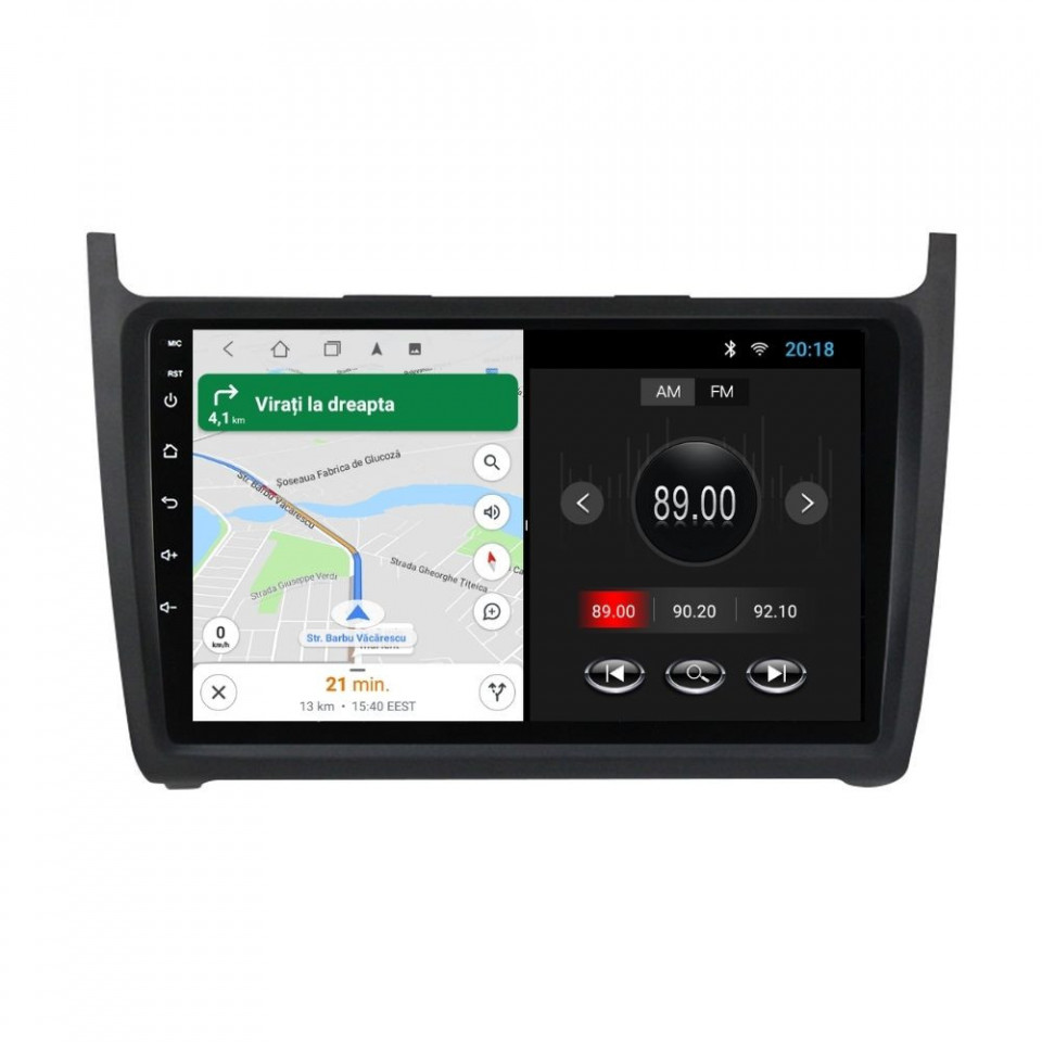 Navigatie dedicata cu Android VW Polo 6R 2009 - 2018, 2GB RAM, Radio GPS Dual Zone, Display HD IPS 9" Touchscreen, Internet Wi-Fi, Bluetooth, MirrorLink, USB - imagine 6