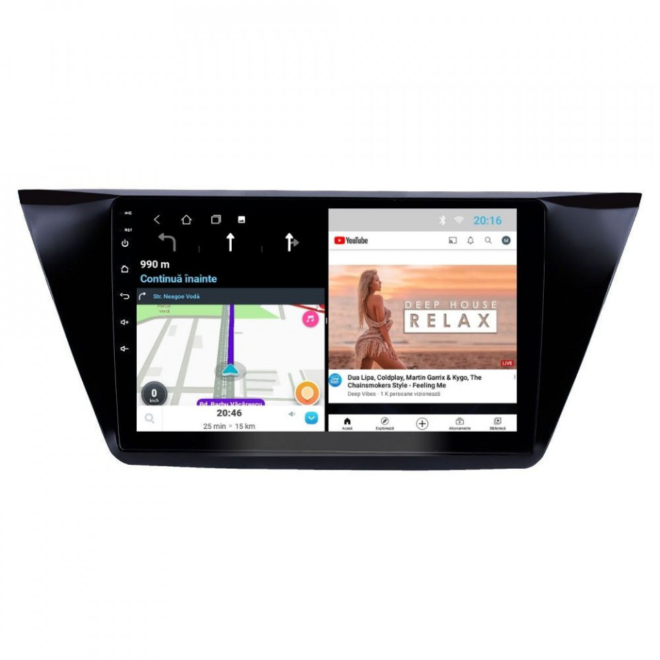 Navigatie dedicata cu Android VW Touran III dupa 2015, 1GB RAM, Radio GPS Dual Zone, Display HD IPS 10" Touchscreen, Internet Wi-Fi, Bluetooth, MirrorLink, USB - imagine 7