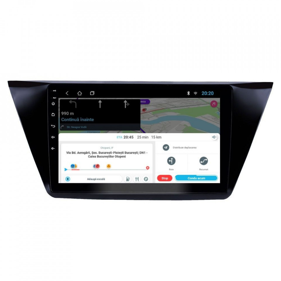 Navigatie dedicata cu Android VW Touran III dupa 2015, 1GB RAM, Radio GPS Dual Zone, Display HD IPS 10" Touchscreen, Internet Wi-Fi, Bluetooth, MirrorLink, USB - imagine 8