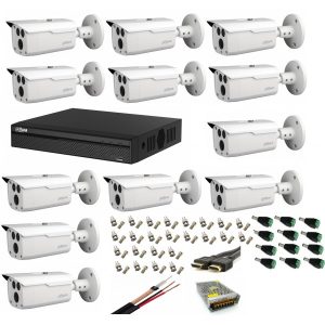 Alternative view of Sistem supraveghere video profesional cu 12 camere Dahua 2MP HDCVI IR 80m ,cu toate accesoriile  ,live internet
