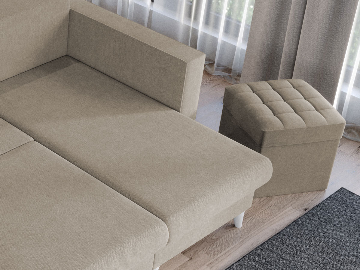 Taburet Carlos 1L Crem - imagine 3