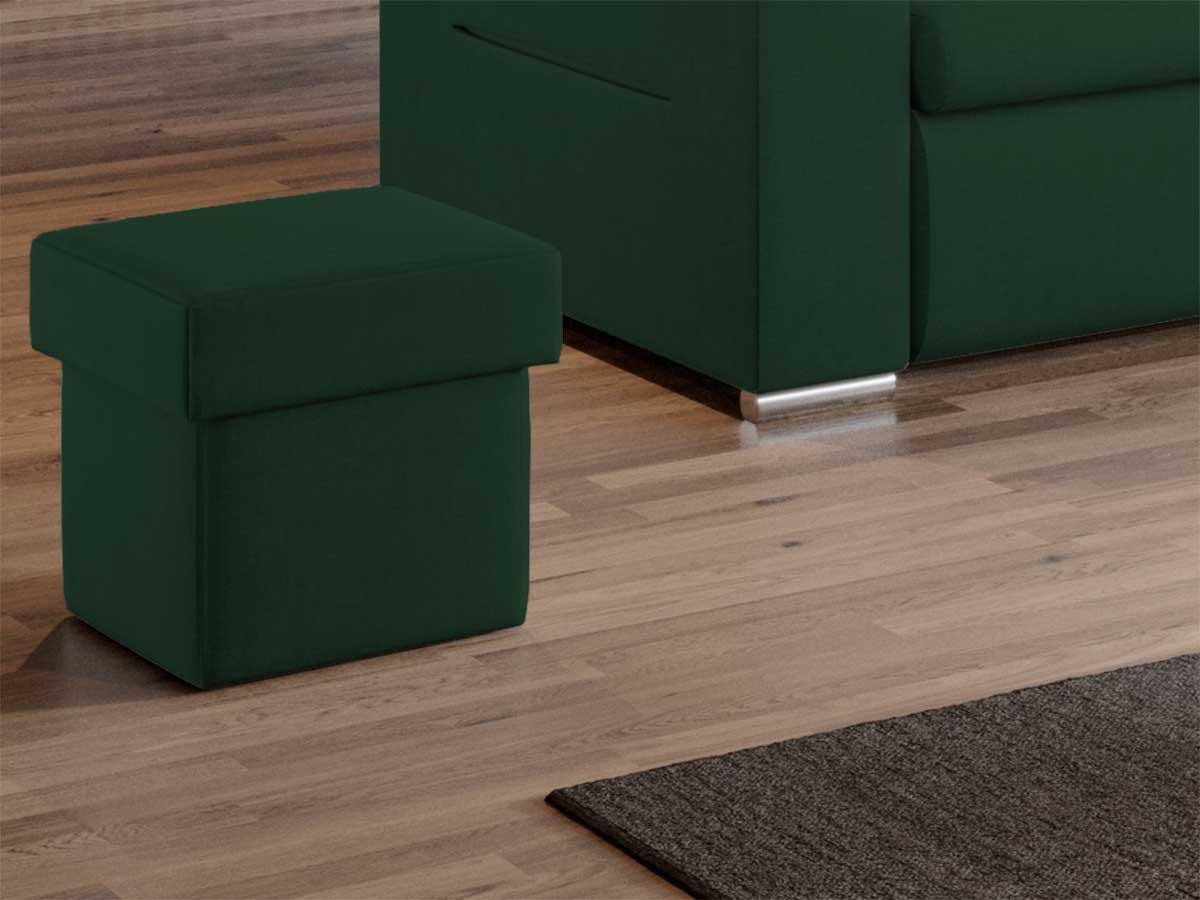 Taburet Patrat Verde - imagine 2