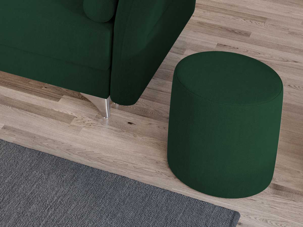 Taburet Smart Tapitat Verde - imagine 2