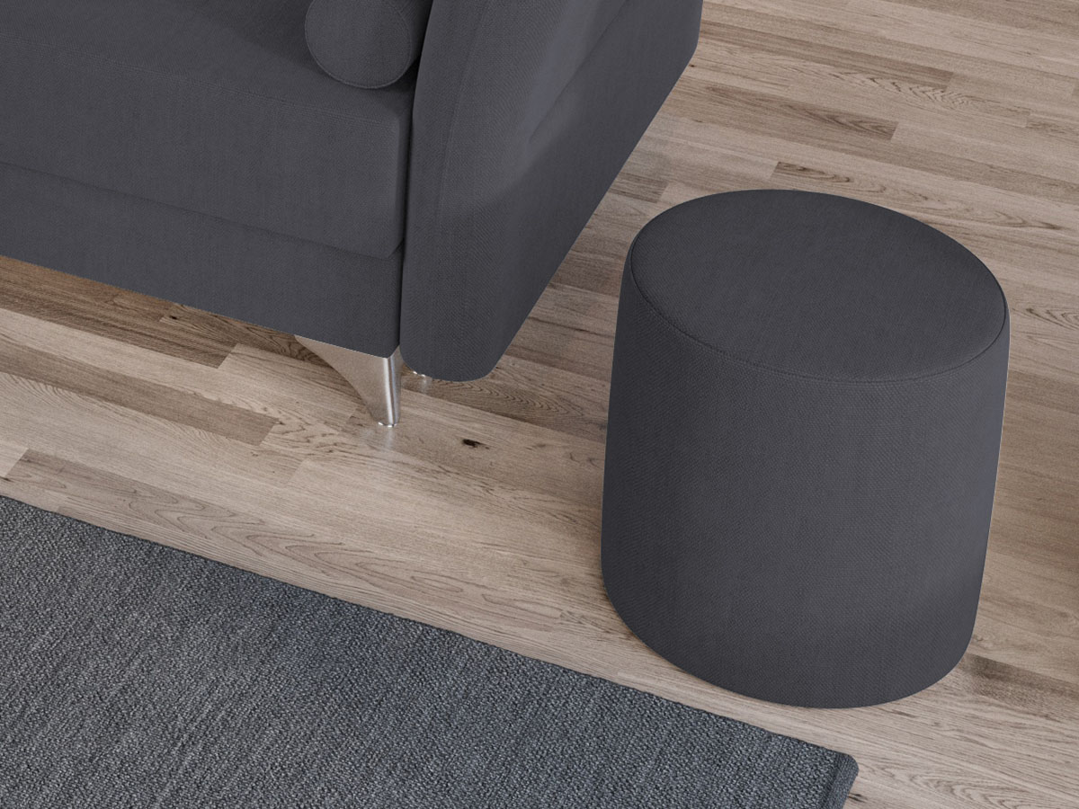 Taburet Smart Tapitat Gri - imagine 3