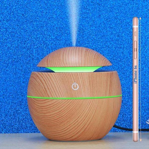 Umidificator de aer cu ultrasunete, LED, 130 ml