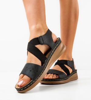 Alternative view of Sandale dama Benton Negre