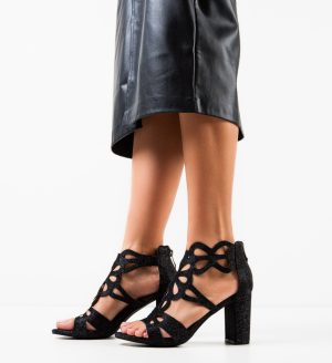 Alternative view of Sandale dama Minos Negre 2